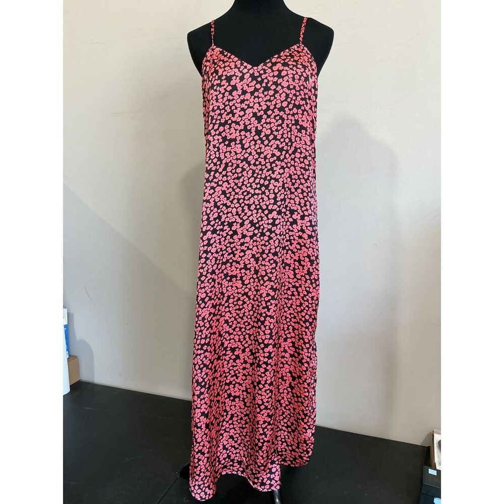 Only Tailoring Satin Summer Midi Dress, Lightweight, Spagetti traps, Medium
